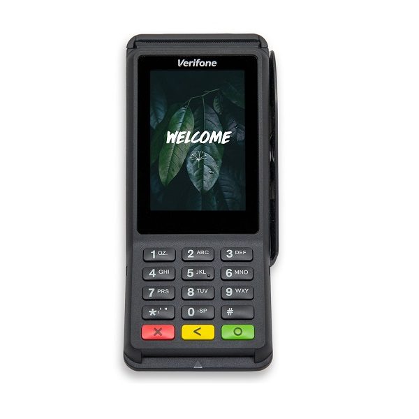 Verifone V400c kan fungere både som frittstående og integrert terminal og gir mulighet til å kommunisere med kunden på nye måter.