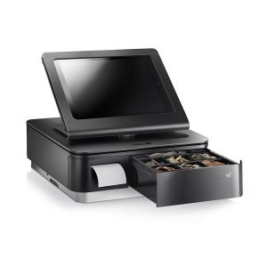 mPOP, svart - Kombinert kasseløsning med bluetooth skriver, kasseskuff og holder for nettbrett.