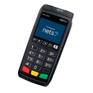 Nets Desk3500 er en stasjonær, frittstående betalingsterminal med mulighet for integrasjon til kassesystem