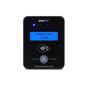Payter P66 Ideell løsning for selvbetjente salgssteder som har minimal plass til å integrere en NFC-terminal.